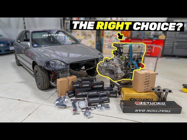 $2000 Honda Civic K-Swap Quick Build - PT 1