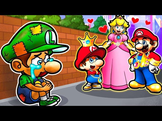 Poor Baby Luigi - Is Rich Baby Mario Family Happy? - Mario Sad Story - Mario Super Bros Animation