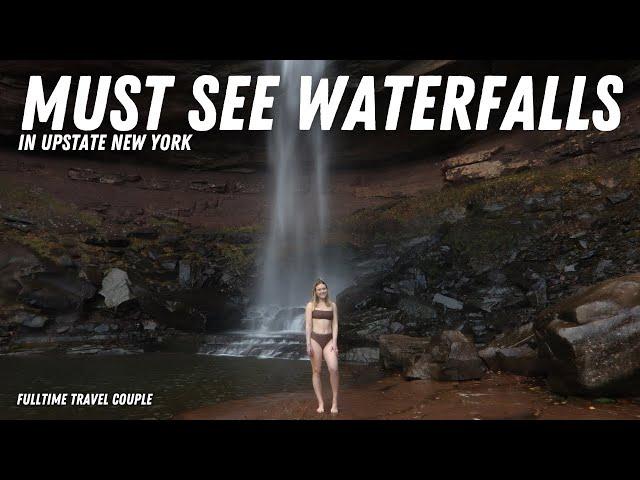 THE BEST UPSTATE NEW YORK WATERFALLS | KAATERSKILL FALLS & MORE | FULL-TIME TRAVEL COUPLE