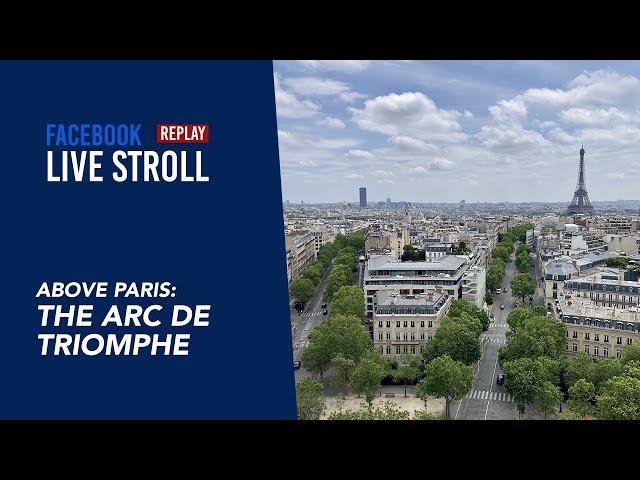 Above Paris: The Arc de Triomphe, June 2021.