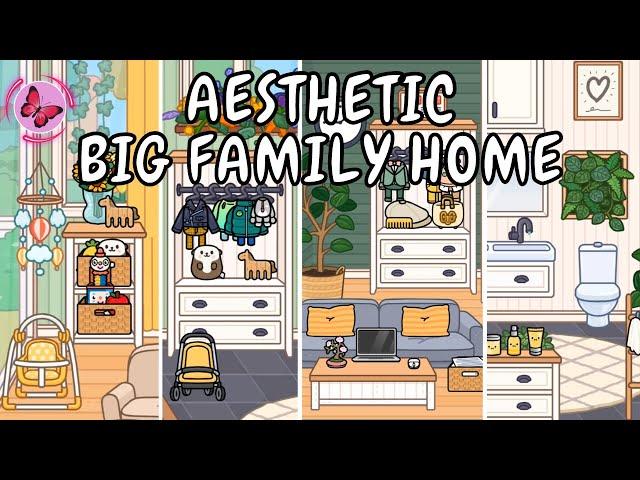 Aesthetic Big Family Home  Toca Boca House Ideas | TOCA GIRLZ