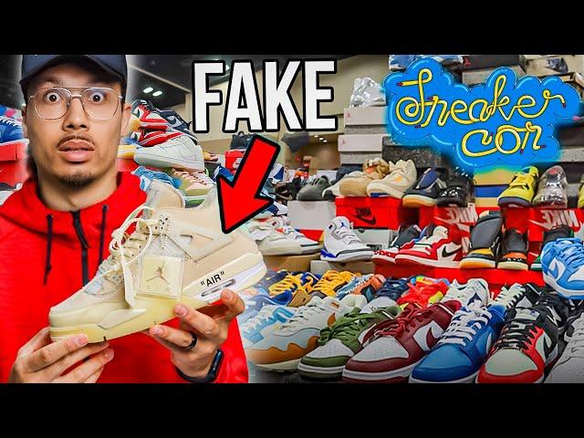 EXPOSING FAKE Shoes At Sneaker Con (Real, Reps or Custom?)