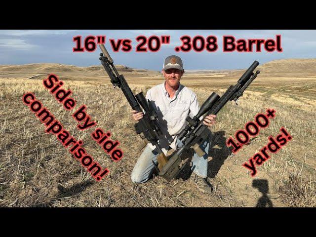 .308 barrel length compare- 16" vs 20"