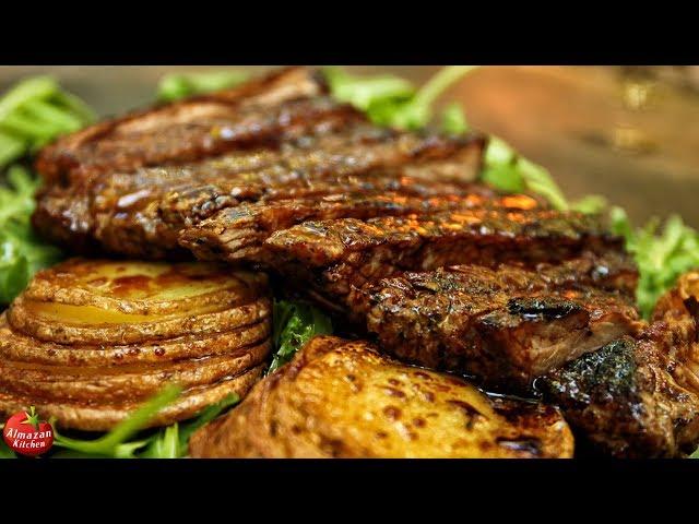 Best Steak and Potatoes! - Forest Cooking ASMR