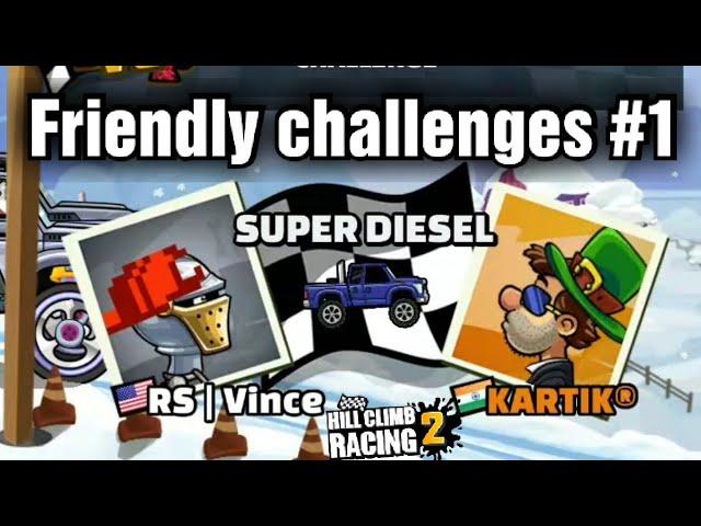 Hill Climb Racing 2 - Friendly challenges #1 | KARTIK®