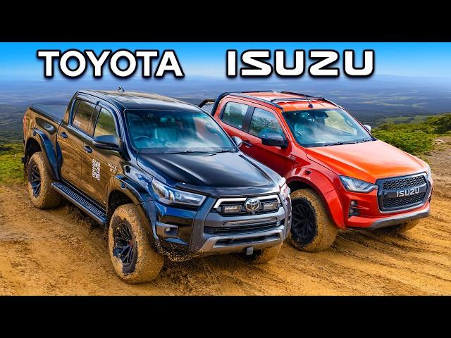 Toyota Hilux v Isuzu D-MAX: OFF-ROAD CHALLENGE!