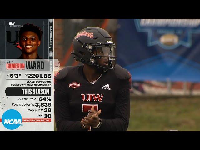 Cam Ward UIW highlights: TEN TDs in just two FCS playoff games