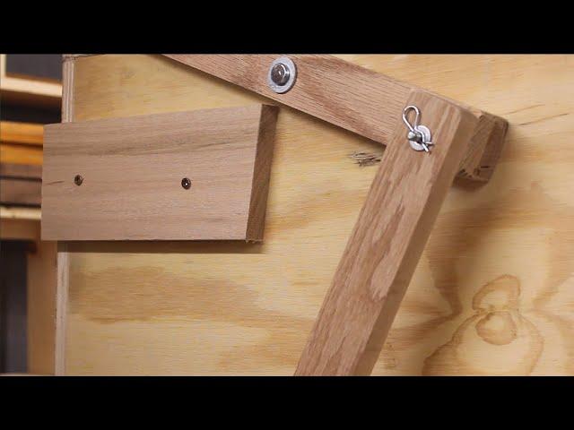 Retractable Caster System for My Planer Stand // Woodworking Shop Project