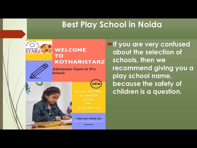 Best Day Care and Creche in Noida