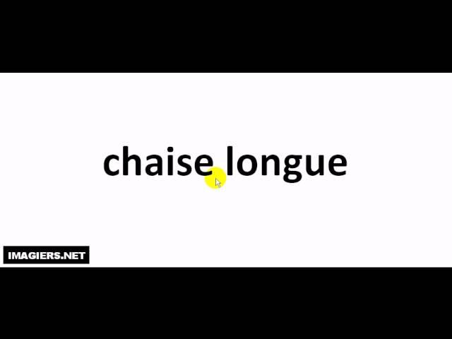 How to pronounce chaise longue