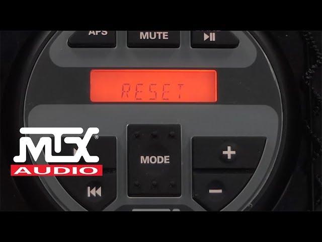 MTX Audio MUDSYS Soundbar Radio Reset