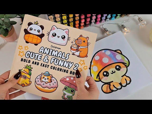 ASMR Coloring My Own Coloring Books | Cute Animals