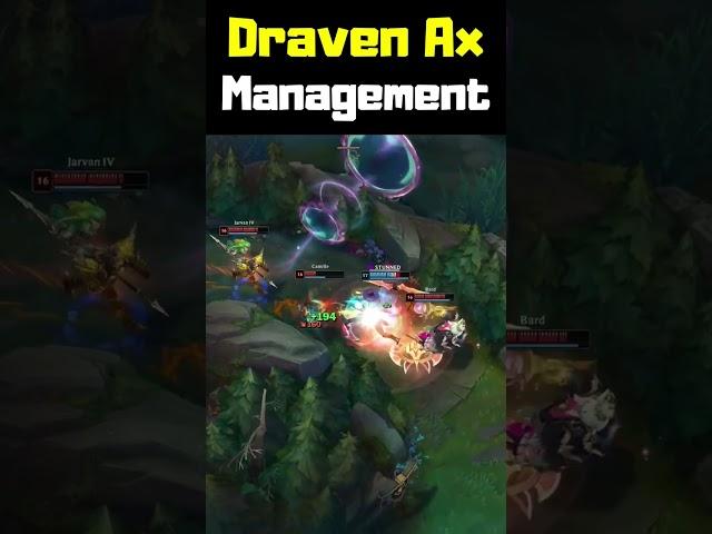 Draven Ax Management - League of Legends #shorts