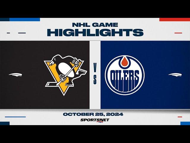 NHL Highlights | Penguins vs. Oilers - October 25, 2024