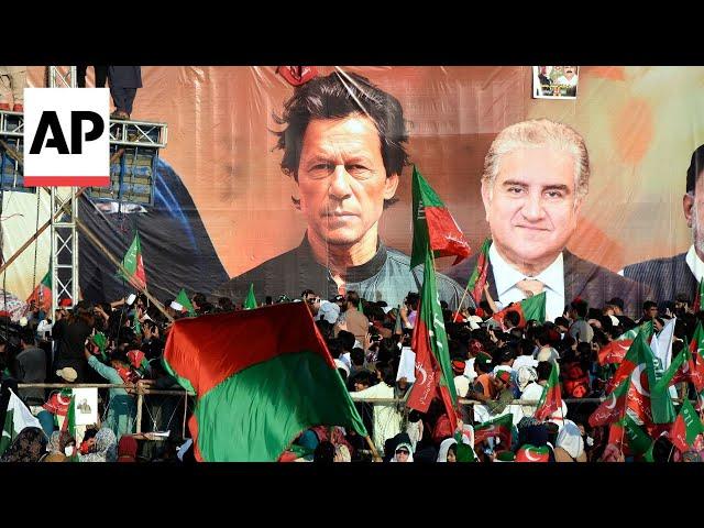 Thousands of supporters of imprisoned ex-PM Imran Khan rally in Pakistan