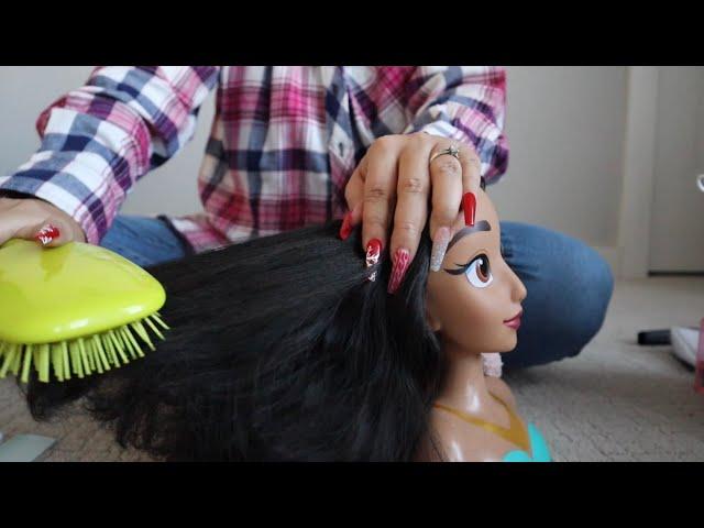 ASMR Relaxing Detangling Hair & Hairstyling | Combing & Hair Brushing Sounds‍️