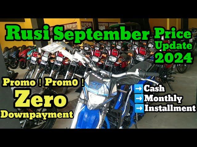 Naka Promo nahKompletong Presyo ng Rusi Motorcycle/September 2024！