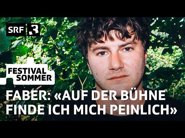 Gurten: Faber, wie viele Zigaretten rauchst du pro Tag? (Fan-Fragen) | Festivalsommer 2024 | SRF 3