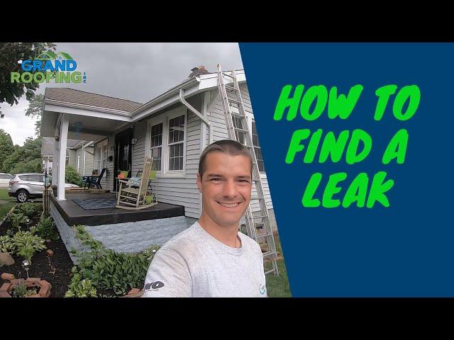 Roofing - How to find a roof leak