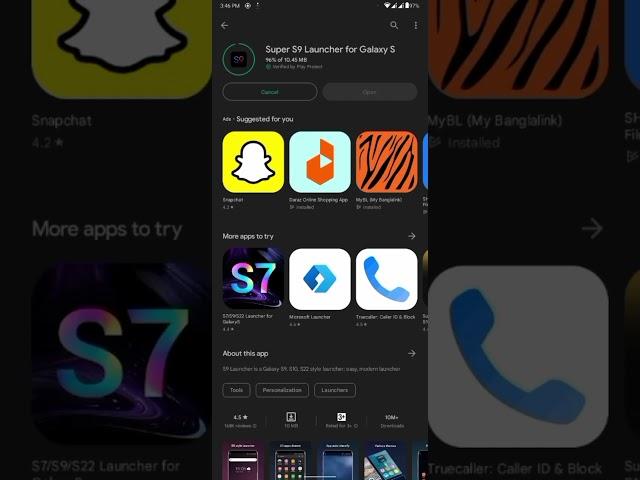 Walton Promo GH11 কি ভাবে Samsung Galaxy S9 Launcher installed করবেন কি ভাবে #short #subscribe_now