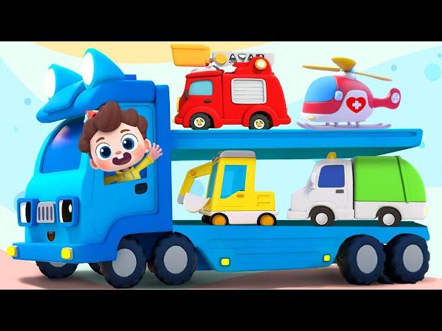 Finger Family with Street Vehicles | Transportation Song | Nursery Rhymes & Kids Songs | BabyBus