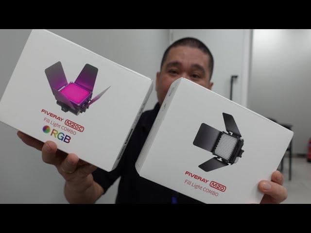 Zhiyun Fiveray M20 VS. M20c || Unboxing and Quick Test