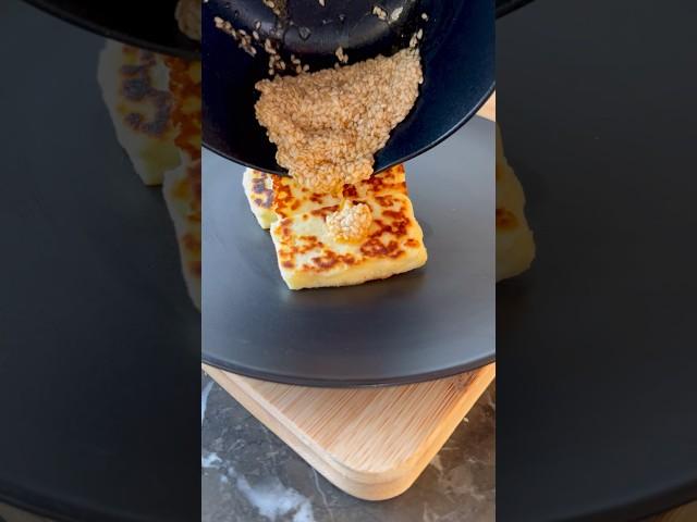 Cheese lovers recipe - halloumi, sesame & honey