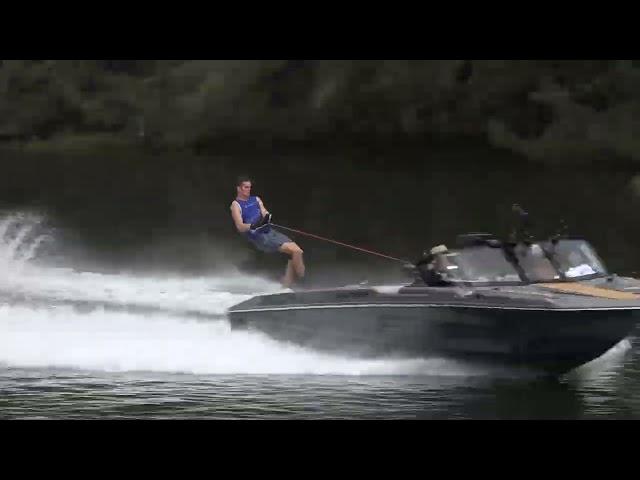 Corey Miami Pro Slalom Water Ski Tournament Round-1 39.5 off or 10.75-Meters