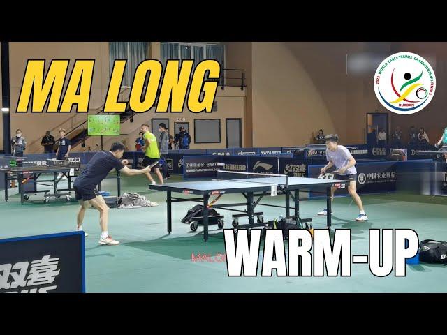 (#4) Ma Long warm-up before the match - WTTC Durban 2023