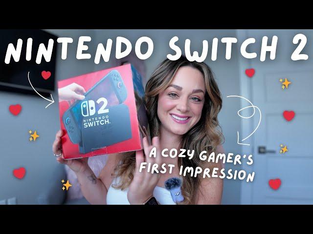 NINTENDO SWITCH 2!! ️ | cozy unboxing, setup, first impressions, mario kart world + more!