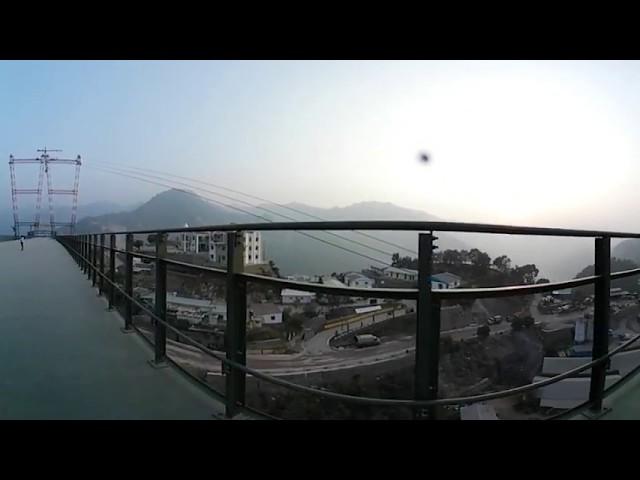 360 degree Video of Deck Structure of Chenab Bridge on Katra-Banihal rail section