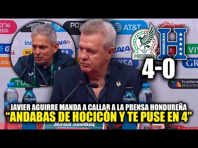 Javier Aguirre DEJA CALLADA A LA PRENSA después de la REMONTADA contra Honduras