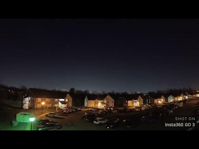 Timelapse video shows possible drones flying over Florham Park, N.J.