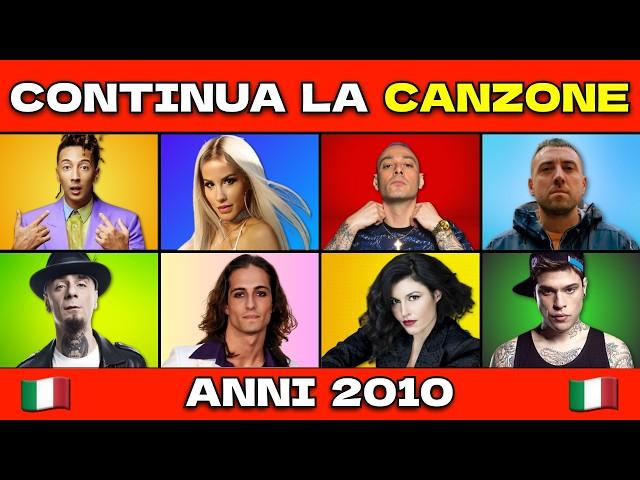 QUIZ - CONTINUA LA CANZONE ITALIANA 2010 - 2020 (Parte 1) | Finish The Lyrics Quiz