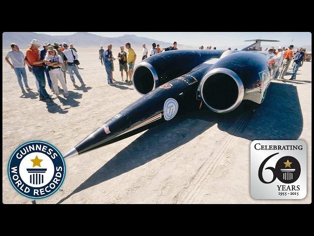 Fastest Land Speed - Andy Green OBE & Richard Noble OBE - Guinness World Records 60th Anniversary