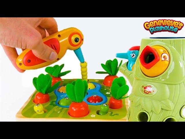 Best Toy Learning Video for Toddlers and Kids - Learn Colors and Counting in the Garden!