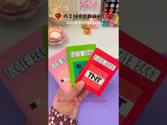 DIY Minecraft MINI Notebook CUTE And EASY Gift IDEA