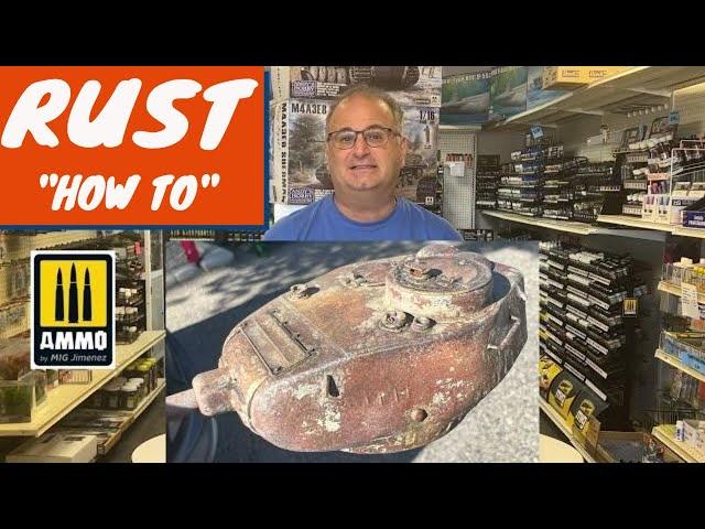 Ultimate Weathering Easy How To "RUST" Using Ammo by Mig ( Step by step rusting  plastic model kits)