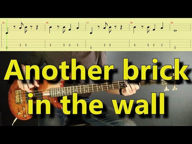 Pink Floyd - Another Brick in the Wall (Bass cover with TAB)