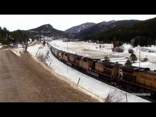 [HD] Union Pacific westbound manifest past Rollinsville, CO- Moffat Subdivision