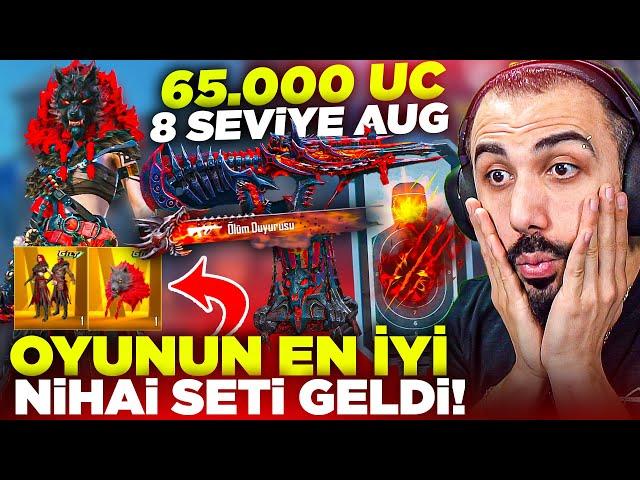 YENİ 8 SEVİYE CEHENNEM AUG VE NİHAİ SET GELDİ!!  65.000 UC OYUNUN EN İYİSİ!! | PUBG MOBILE