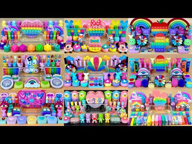 9 in 1 Video BEST of COLLECTION RAINBOW SLIME #2  % Satisfying Slime Video 1080p.