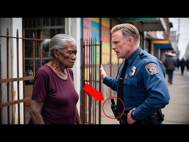 Elderly black woman bullied at the grocery store by racist cops. What happens next shocked everyone.