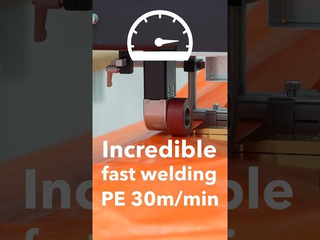 Incredible Fast Welding with SEAMTEK W-900 AT! #FastWelding #thermoplastics #weldingseam #leister