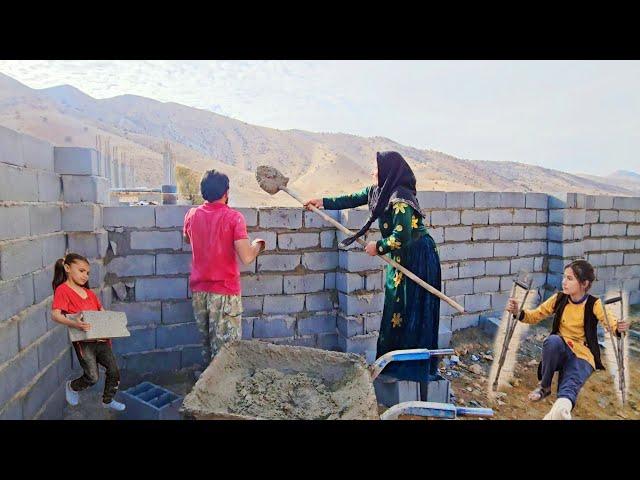 Sakineh's Happiness For her New Neighbor: Building a Yard with Master's Help