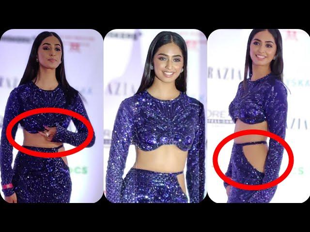 Sini Shetty In Blue Stylish Designer Costume at Grazia Young Fasion Awards | Miss Femina India 2022