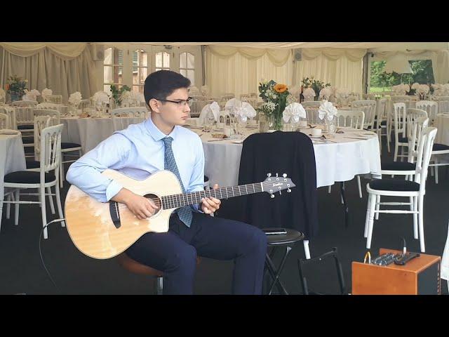 Wedding champagne reception performance