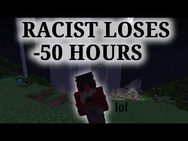 Making a Racist Start to Whine by Griefing him in Minecraft