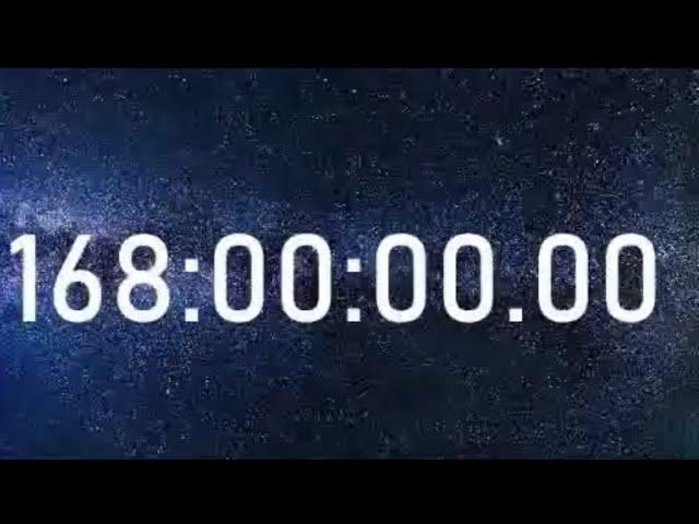 1 Week 168 Hours Timer Countdown with Alarm Sound / 168 H / 168 Hrs - Longest Video on YouTube