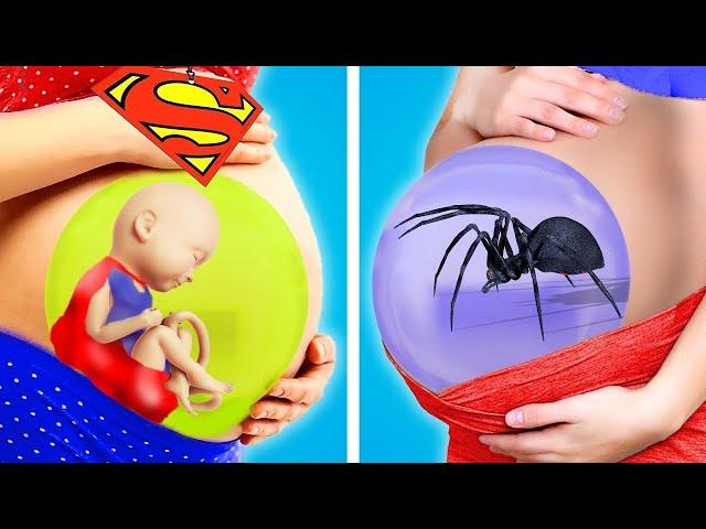 WHAT IF SUPERHEROES WERE PREGNANT || Awkward Moments by Kaboom Zoom Cool